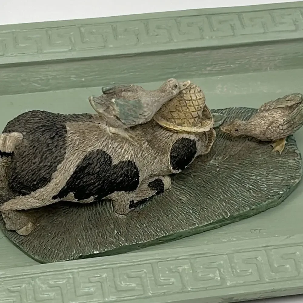 3 Piece Green Tray Farmhouse Vignette